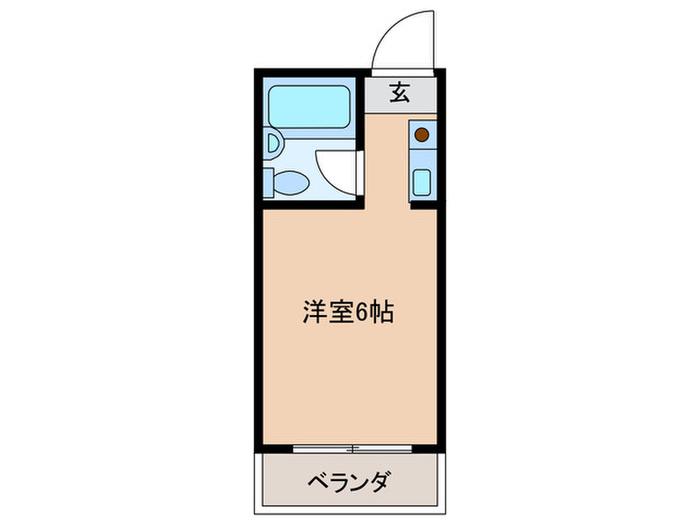 那須アーバン(ワンルーム/3階)の間取り写真