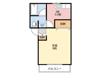 アネックス浅沼(1DK/1階)の間取り写真