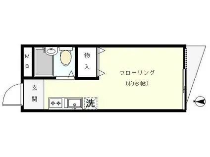 プティット・ビラ妙蓮寺1(ワンルーム/1階)の間取り写真