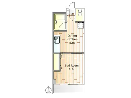 グレイス学芸大(1DK/1階)の間取り写真