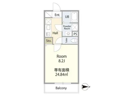 エテルノヴァローレ西千葉(1K/3階)の間取り写真