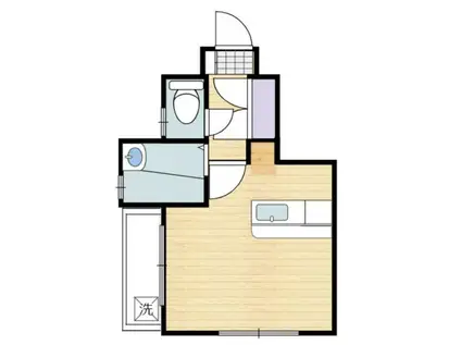 GALUCK大淀(ワンルーム/4階)の間取り写真