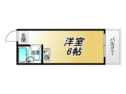 MS長瀬(ワンルーム/4階)の間取り写真