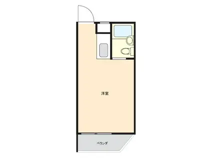 メゾンドコンセール(ワンルーム/4階)の間取り写真