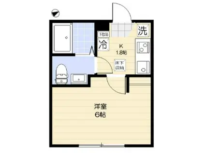 エクセラン本蓮沼I(1K/3階)の間取り写真