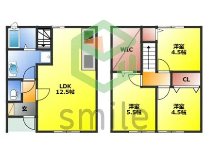 グランメゾン(3LDK/1階)の間取り写真