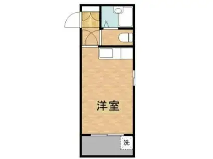 フェリーチェAOBA(ワンルーム/2階)の間取り写真