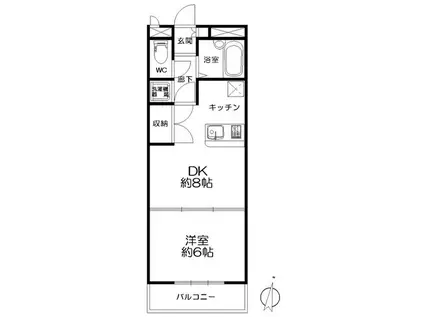 センチュリー青葉(1DK/3階)の間取り写真
