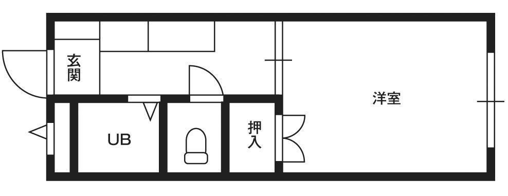 グラン・ドムール(1K/2階)の間取り写真