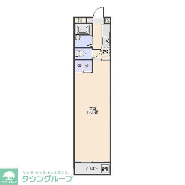 オーエム上小出(1K/4階)の間取り写真