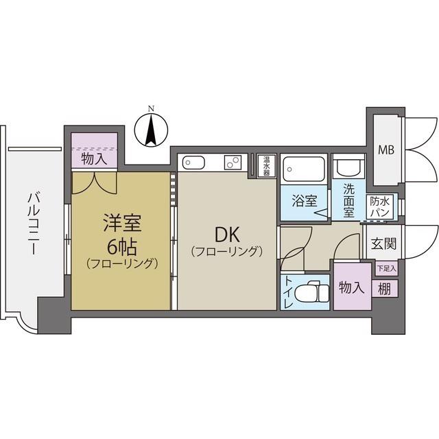 コンフォール香洋(1DK/3階)の間取り写真