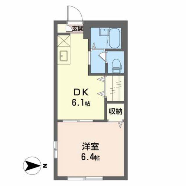 サンモール MAI(1DK/1階)の間取り写真