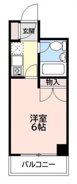 グッドフィールド百合ヶ丘(1K/2階)の間取り写真