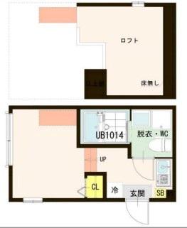 CORRETA(1K/2階)の間取り写真