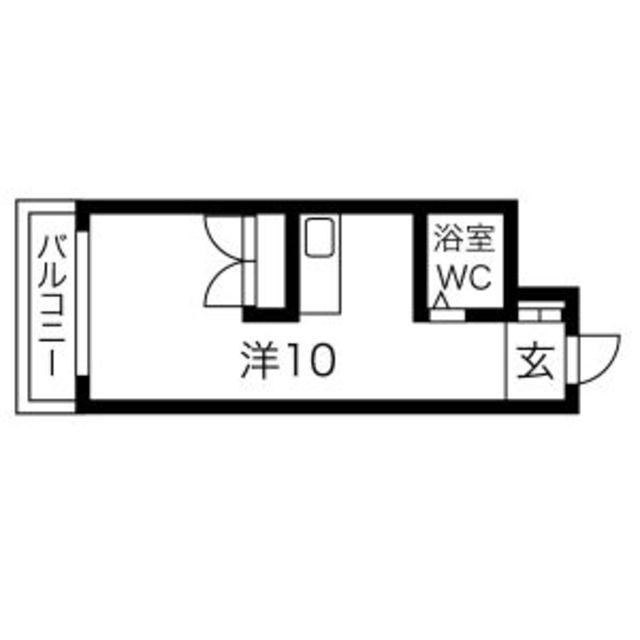 サンパール玉川(ワンルーム/3階)の間取り写真