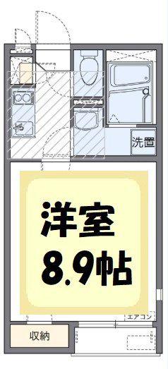 ボナール ドミール(1K/1階)の間取り写真