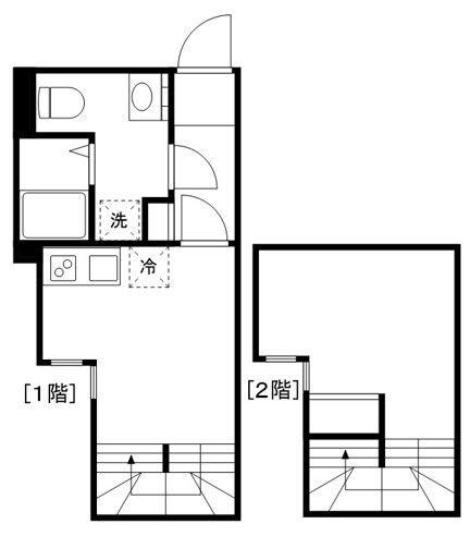 MAISOXIA護国寺(1DK/1階)の間取り写真