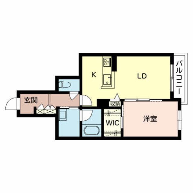 グランメゾンS(1LDK/2階)の間取り写真