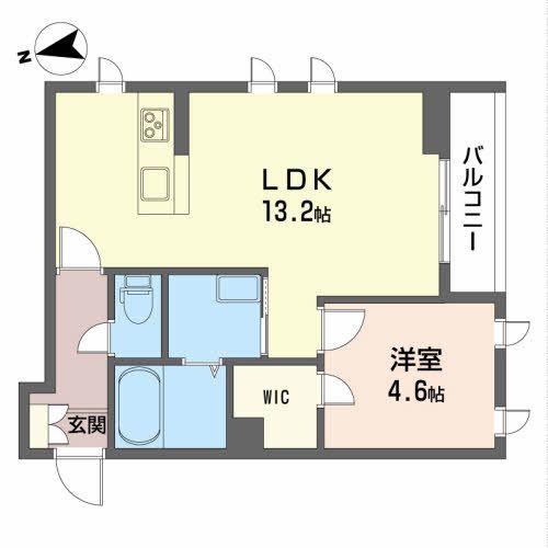 エクセルシャーメゾン(1LDK/1階)の間取り写真