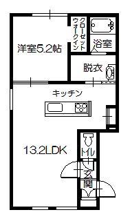 NORFINO AROME(1LDK/1階)の間取り写真