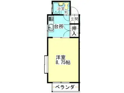 シェラメールうばのゆ(1K/2階)の間取り写真