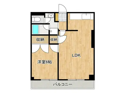 スマイルコーポ(1LDK/1階)の間取り写真