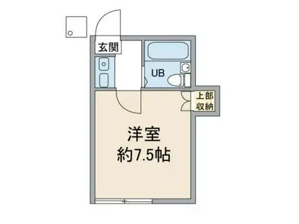 ソネット2172(1K/1階)の間取り写真