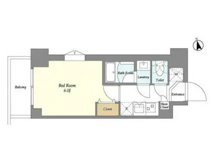 AUGUSTA RESIDENCE大森(1K/1階)の間取り写真