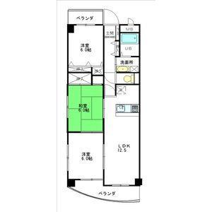 ハイフラッツ213(3LDK/2階)の間取り写真