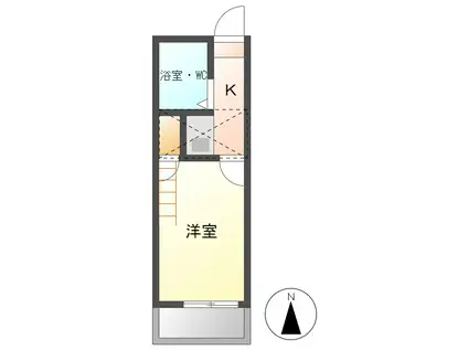 NF GRAN 豊橋(1K/2階)の間取り写真
