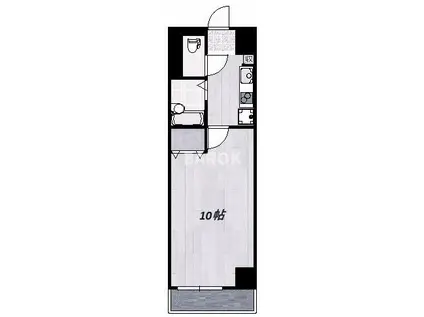 ORIENT 31G-プロジェクト天神(1K/2階)の間取り写真