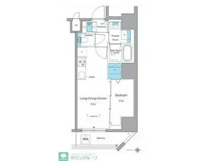 ルフォンリヴェント池袋(1LDK/10階)の間取り写真