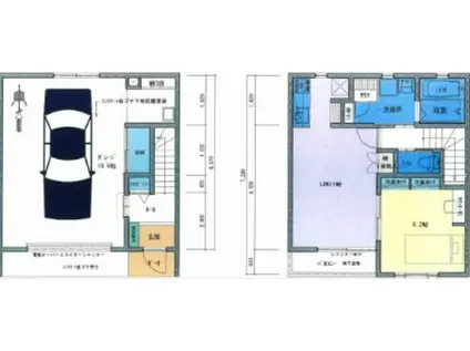 ONYX BASE(1LDK/1階)の間取り写真