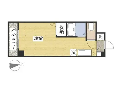 第三耕和マンション(1K/2階)の間取り写真