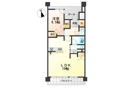 シティタワー山形七日町(1LDK/16階)の間取り写真