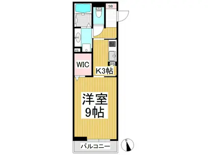 VILLA MONTE VISTA(1K/1階)の間取り写真