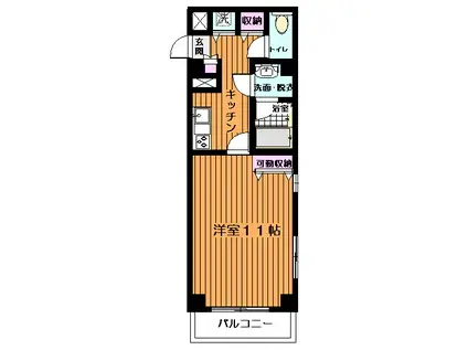 HOUSE 倉(1K/6階)の間取り写真