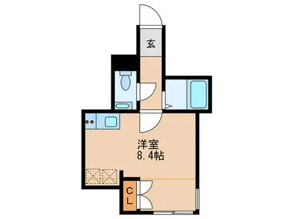 ルーチェ西高島平(ワンルーム/1階)の間取り写真
