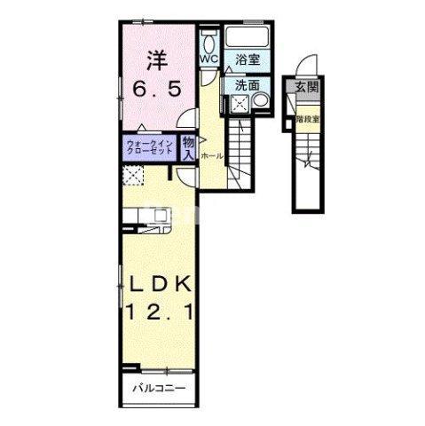 ウェルコナン I(1LDK/2階)の間取り写真