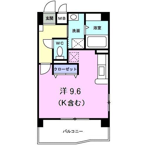 ラ・ドラード(1K/1階)の間取り写真
