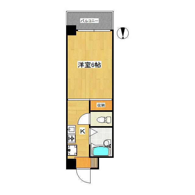 J&V1994(1K/2階)の間取り写真