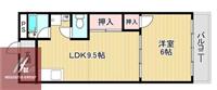 庄内フラッツ(1LDK/2階)の間取り写真