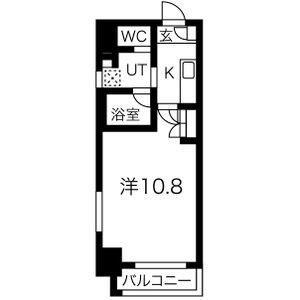 アールズタワー瑞穂運動場西駅前(1K/8階)の間取り写真