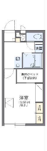 レオパレス クレール水江(1K/2階)の間取り写真