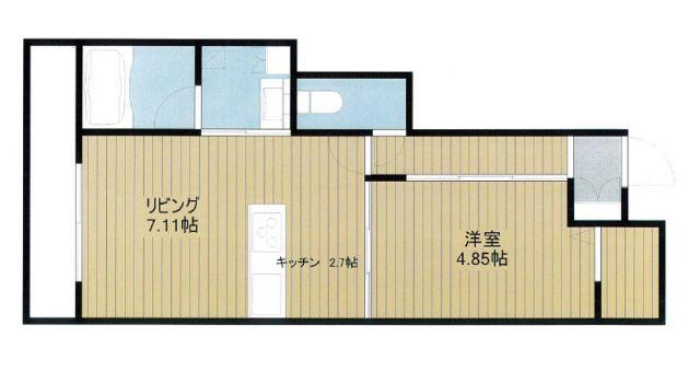 シャーメゾン浄(1LDK/2階)の間取り写真