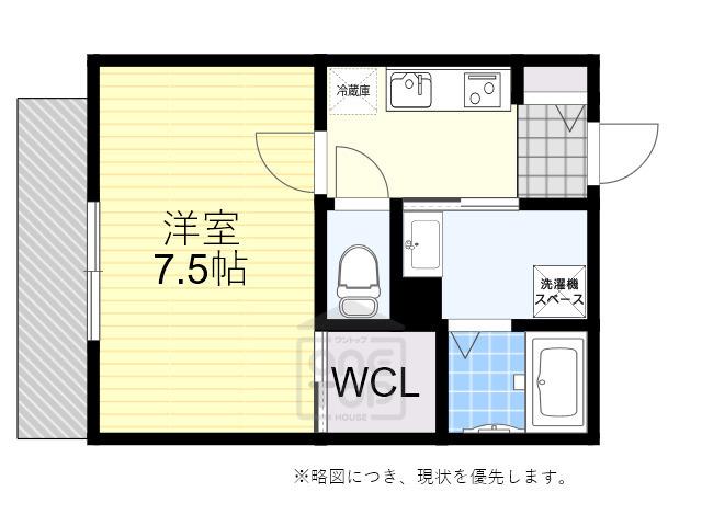 REGIES柴原阪大前2(1K/3階)の間取り写真