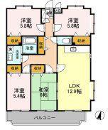パストラルピア(4LDK/4階)の間取り写真