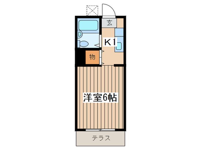 メゾン3110(1K/1階)の間取り写真
