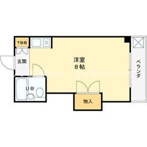 徳広マンション(ワンルーム/3階)の間取り写真