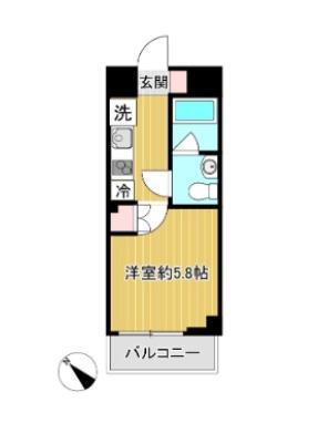 SHOKEN RESIDENCE横浜天王町(1K/7階)の間取り写真